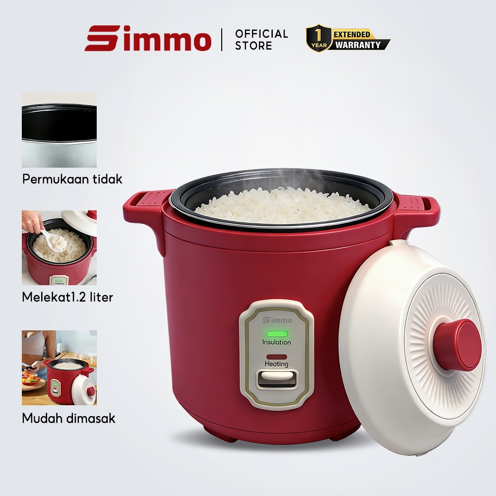 Simmo Rice Cooker Smart Elektrik Non Stick Multi-function Mini Portable ...