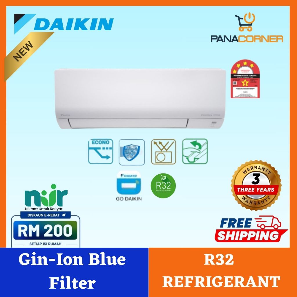 (FREE SHIPPING) Daikin FTKB Series 4⭐️ Standard Inverter R32 Air ...