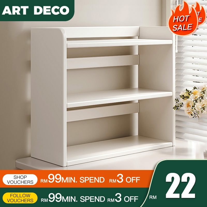 Desktop Rack Book Shelf Book Rack Office Desk Organizer Rak Buku Table ...