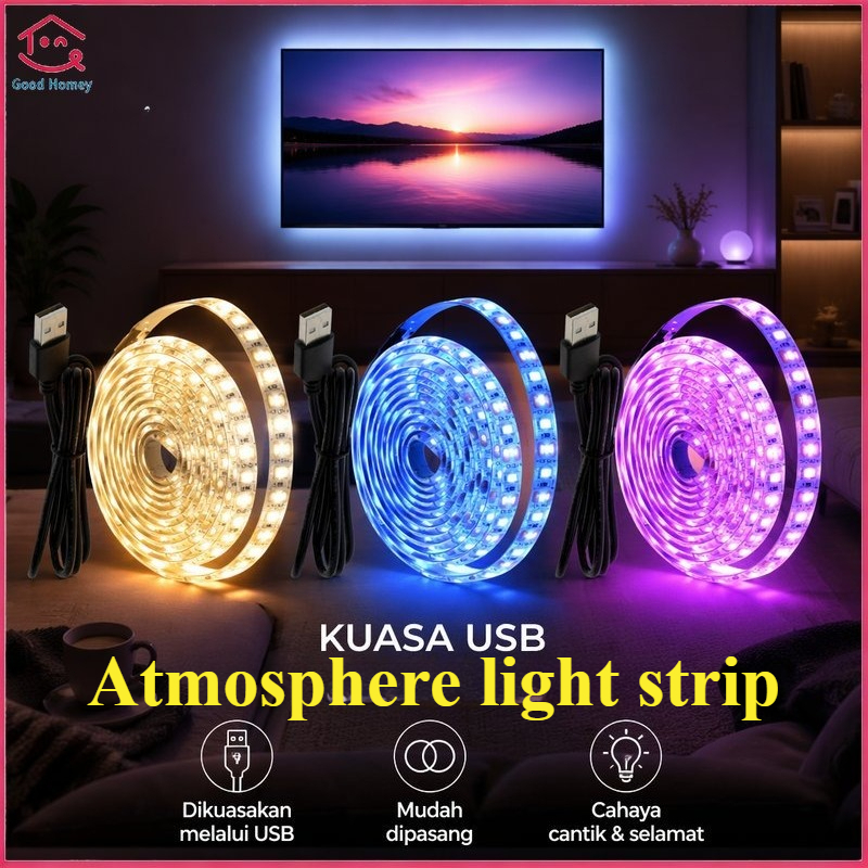 Usb Led Strip Light 5V 1M 3M 5M White Warm White For Tv Backlight Stair ...