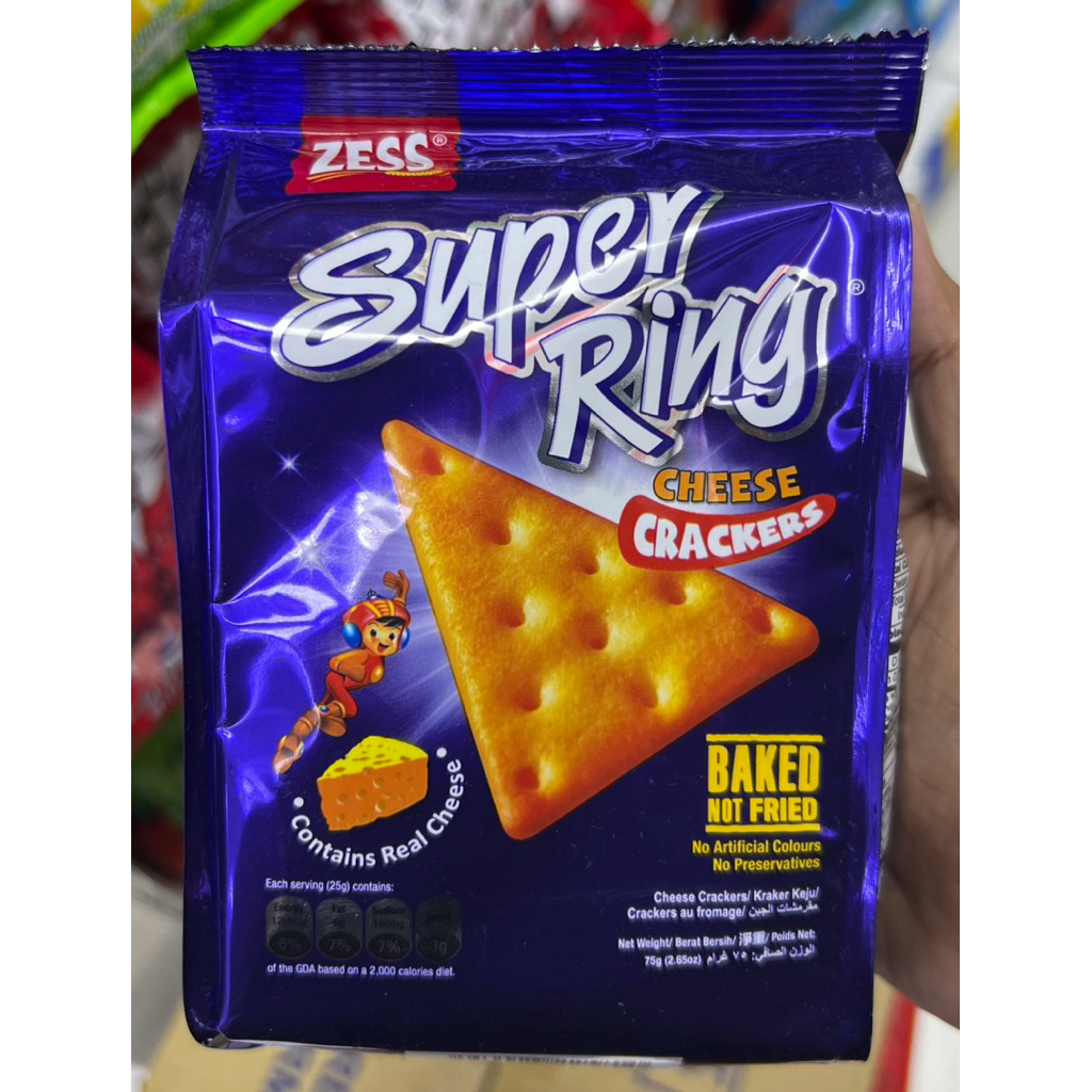 ZESS CHEESE CRACKERS (SUPER RING) 75g | Shopee Malaysia