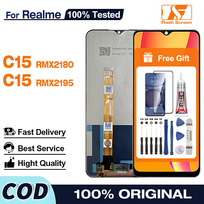 ORI LCD REALME C15 Mediatek RMX2180/ C15 Qualcomm RMX2195 High-Quality ...
