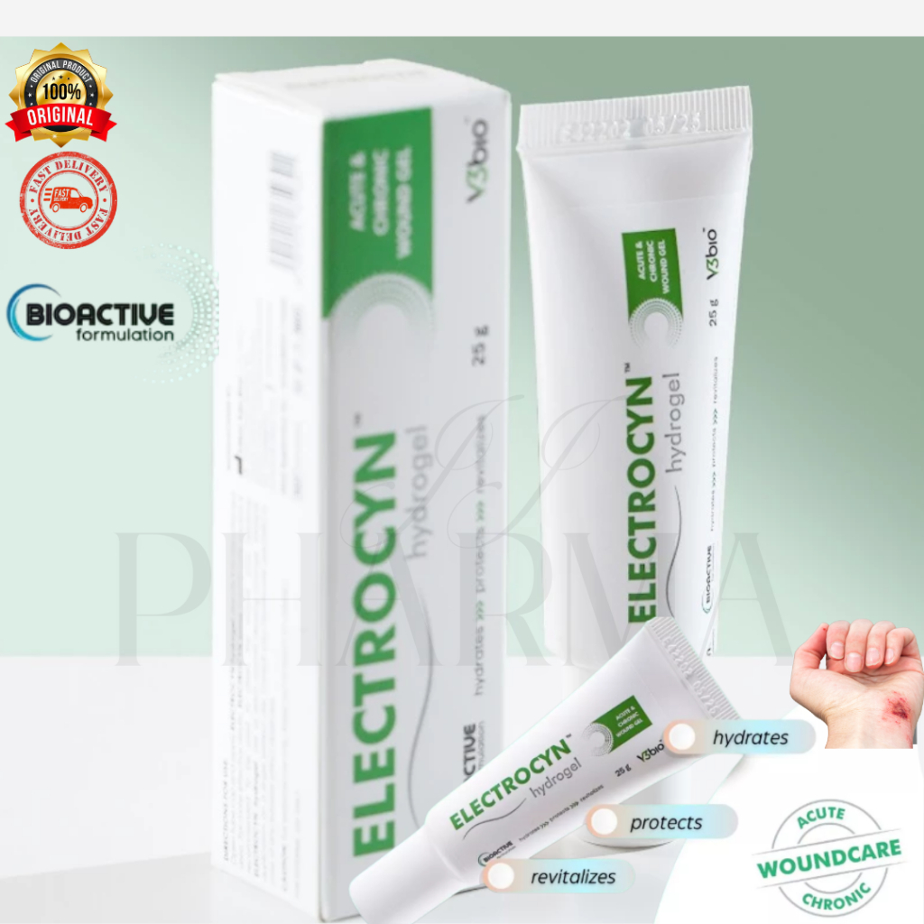 ELECTROCYN hydrogel wound gel, hydrogel, chronic and acute wound 25gm ...