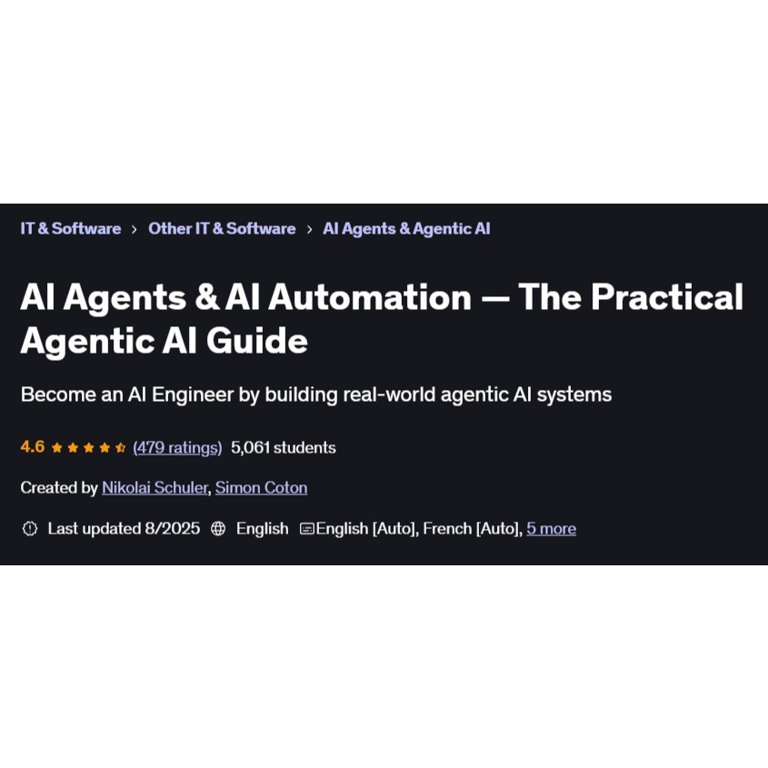 AI Agents & AI Automation — The Practical Agentic AI Guide | Shopee ...