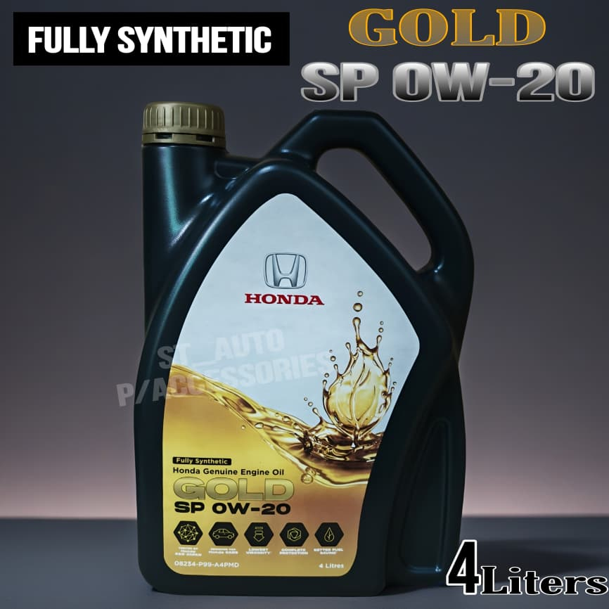 Honda SP 0W20 (4 Liter) Gold Fully Synthetic Engine Oil - Civic, City ...