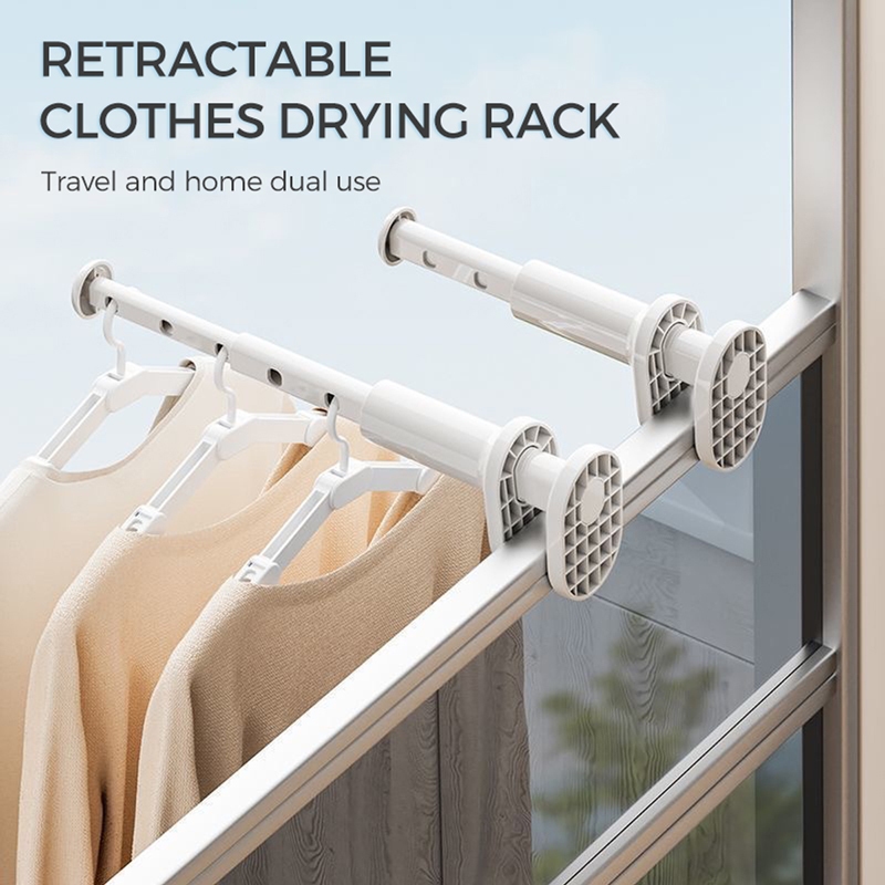 Retractable Clothes Drying Rack Travel Clothes Drying Rod Home Clothes ...