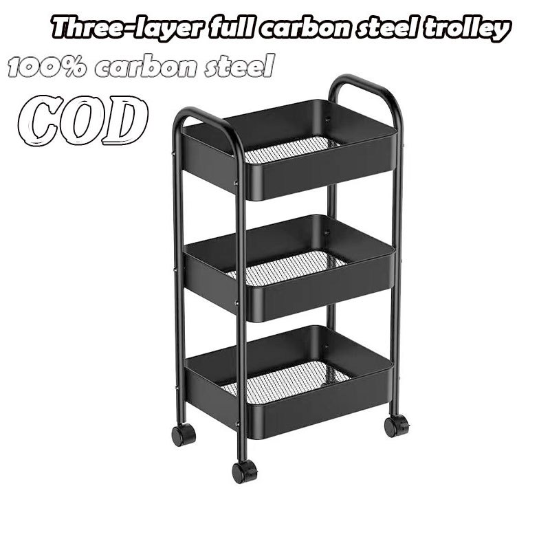 【100% Carbon Steel】Multi-layer trolley Multi-layer trolley movable ...
