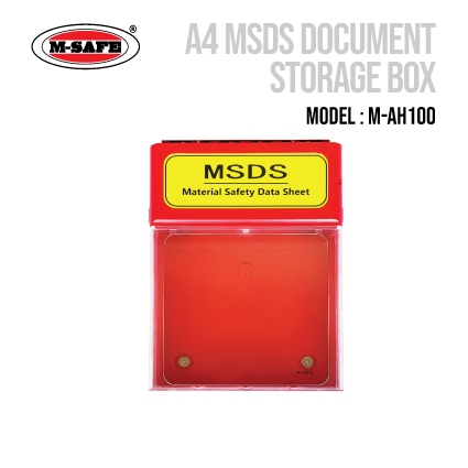 M-SAFE SAFETY LOCKOUT MSDS STORAGE BOX / DUCUMENT STORAGE LOTO (MODEL ...