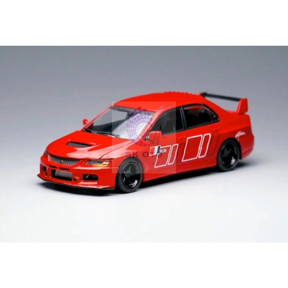 YES x Peako 1:64 Mitsubishi Lancer Evolution 9 Ralliart Red [Free 1 Set ...