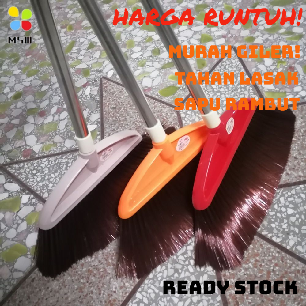 Penyapu Murah Harga Borong Floor Broom Tahan Lasak Penyapu Habuk Ringan ...