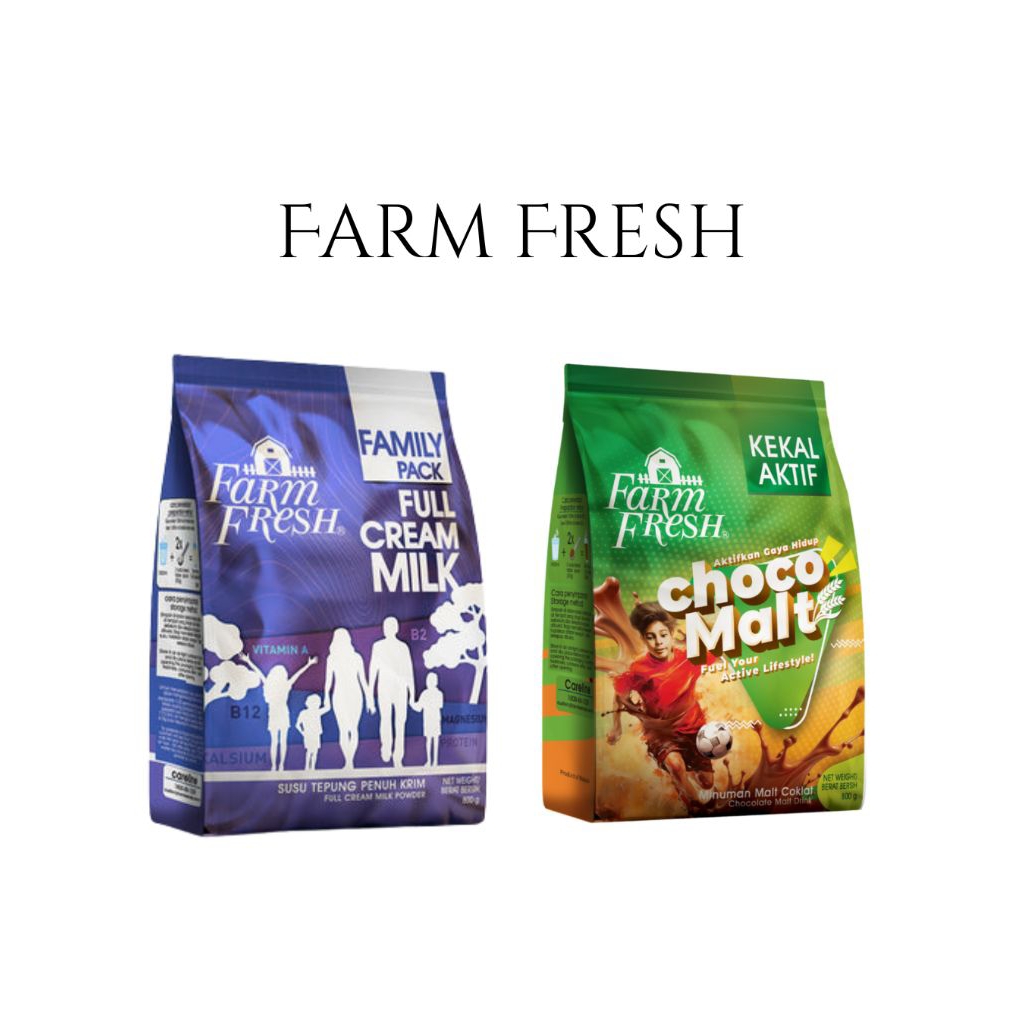 [COMBO SET] Farm Fresh Full Cream Milk Family Pack 800g + Farm Fresh ...