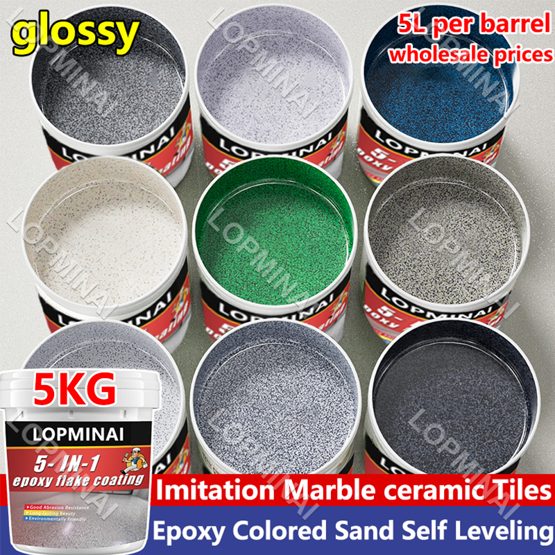 【12-hour-shipping】self leveling epoxy sand floor paint cat epoxy lantai ...