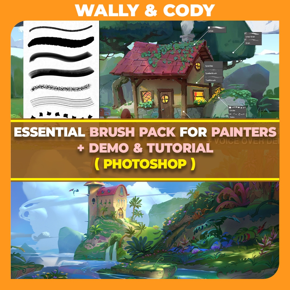 [𝐕𝐈𝐃𝐄𝐎 𝐂𝐎𝐔𝐑𝐒𝐄] ESSENTIAL BRUSH PACK FOR PAINTERS + DEMO & TUTORIAL ...