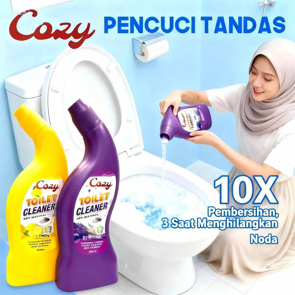 Cozy Toilet Bowl Cleaner Scrub-Free Stain Remover Germ-Free For Toilet ...