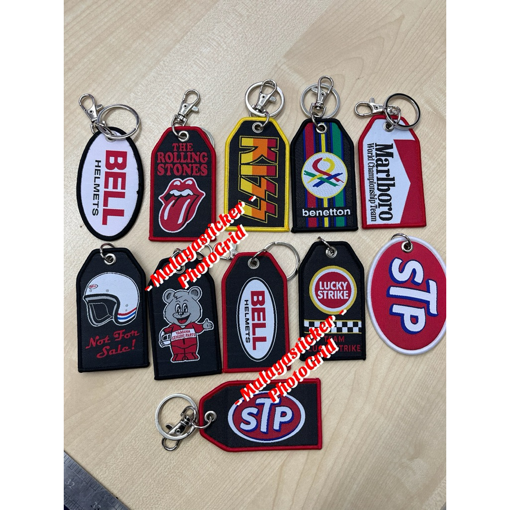 Keychain STP Rolling stone yamaha kiss benetton keychain sulam keychain ...