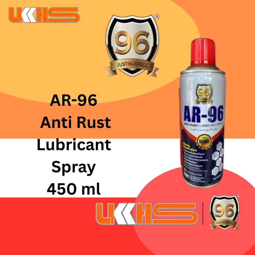 96 JUSTINJARELL AR-96 ANTI-RUST LUBRICANT SPRAY (450 ML) | Shopee Malaysia
