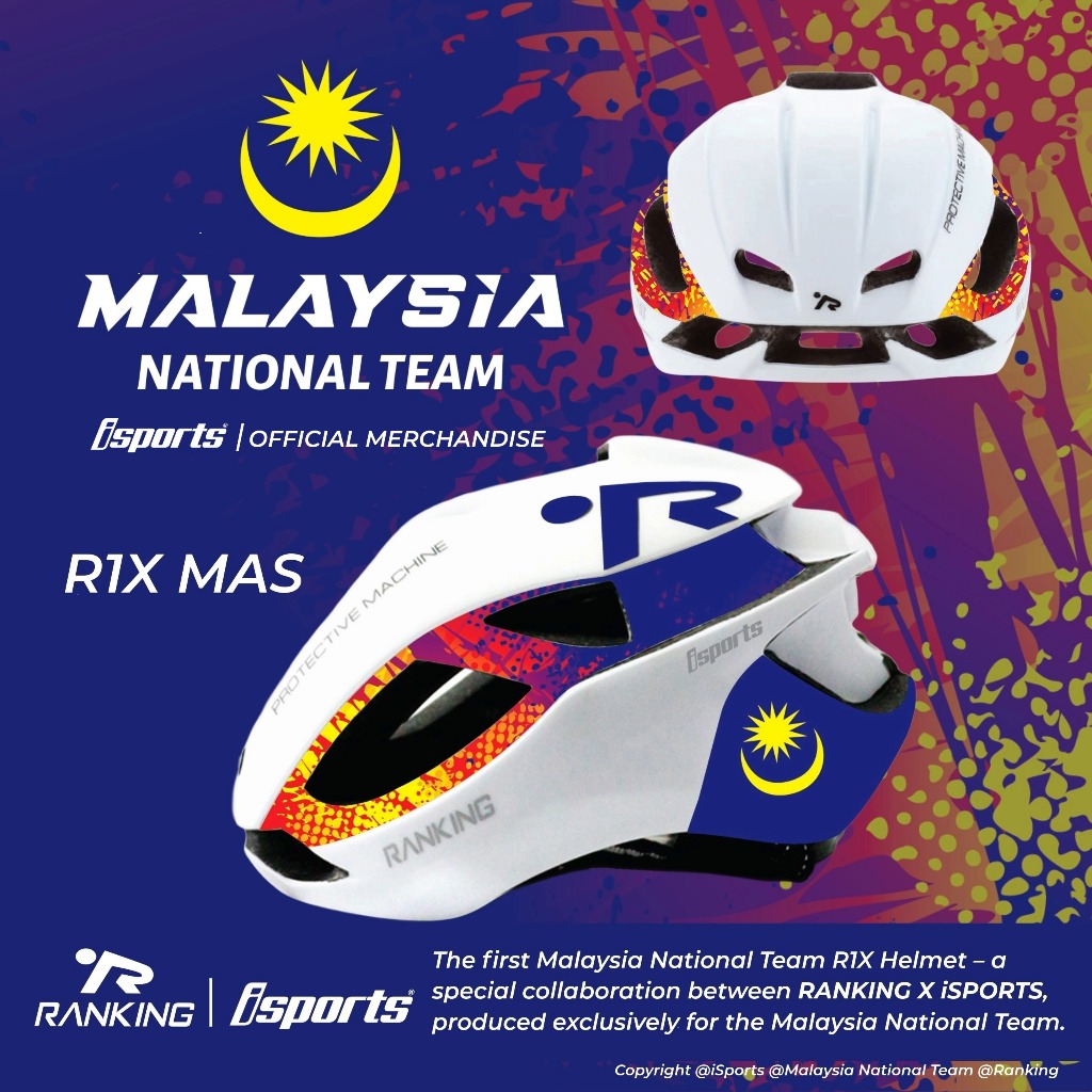 bike helmet malaysia Geometric Children Full-Face Detachable  KSH Bicycles Official iSports Malaysia Fan Issue