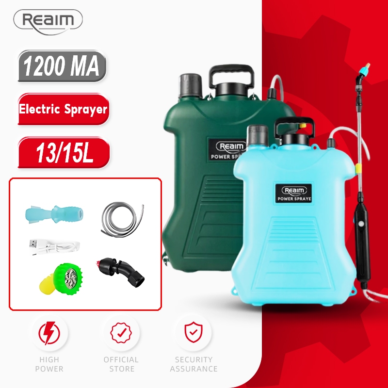 REAIM Knapsack Sprayer 13L/15L Electric Pam Racun Tong Racun Sprayer ...