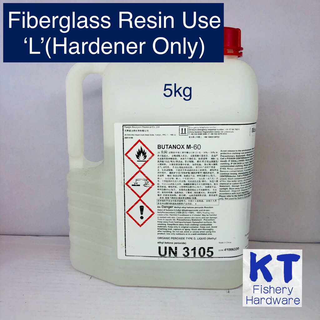 Hardener [L] (Catalyst) Butanox M-60 Hardenar Fiberglass Resin Polyster ...