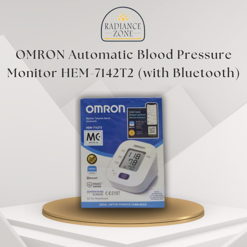 OMRON Automatic Blood Pressure Monitor HEM-7142T2 (with Bluetooth ...