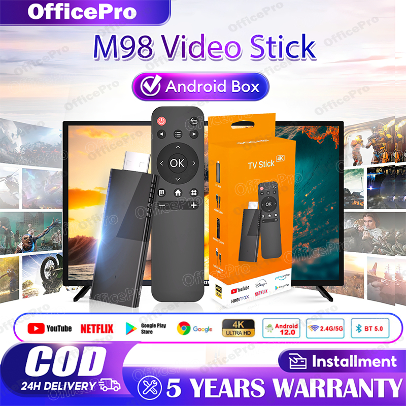 TV Stick 4K Android LED TV Turns Android TV Into Smart TV 2.4G&5G M98 ...