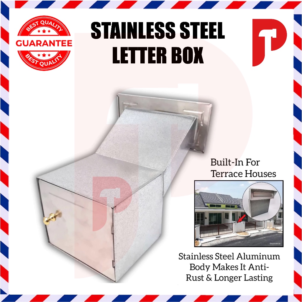 Durable Built-In Aluminum Stainless Steel Letter Box 🔥 Ready Stocks 🔥 ...