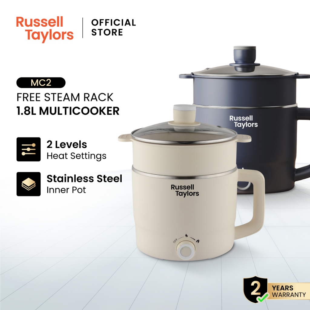 Russell Taylors Multi Cooker Stainless Steel Electric Cooker (1.8L) MC2 ...