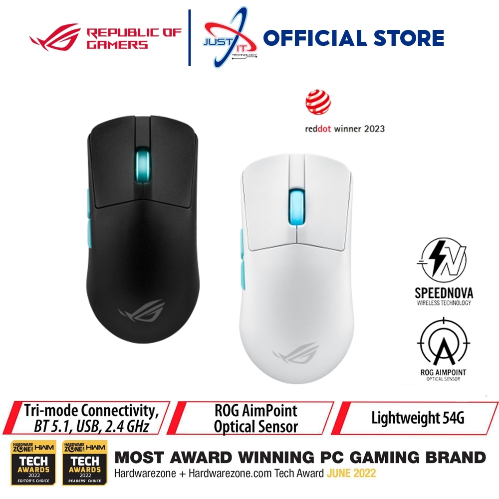 ASUS Rog P713 Harpe Ace Aim Gaming Mouse - BLACK / WHITE | Shopee Malaysia