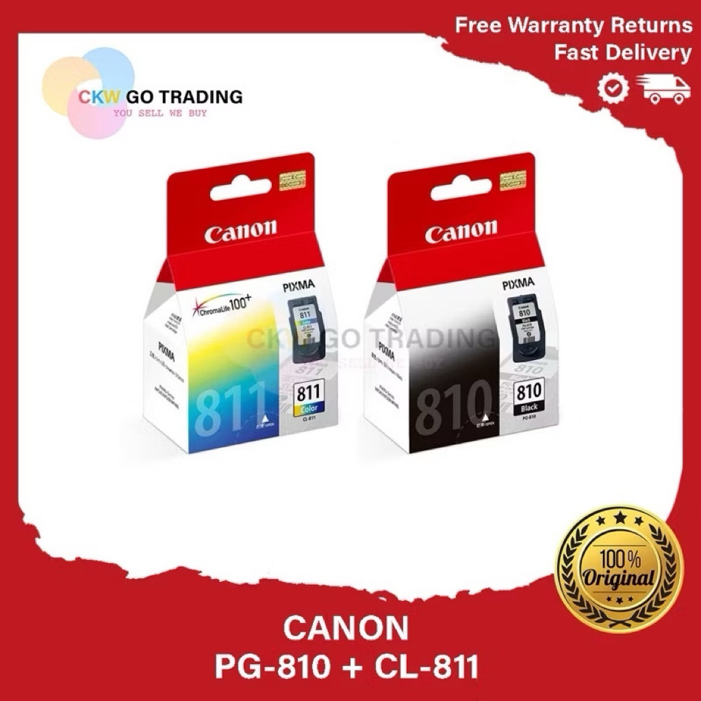 Canon PG810 PG810XL Black CL811 CL811XL Colour Ink Cartridge 810 811 ...