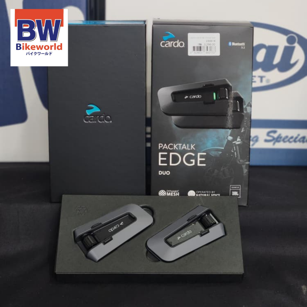 CARDO PACKTALK EDGE DUO [ BIKEWORLD PENANG ] | Shopee Malaysia