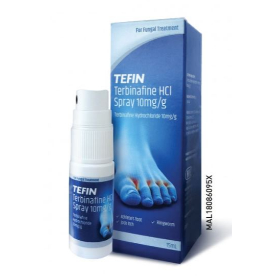 2 X TEFIN Terbinafine HCI Spray Traitement fongique 10 mg/g 15 ml LIVRAISON G... EUR 43,72 - FR