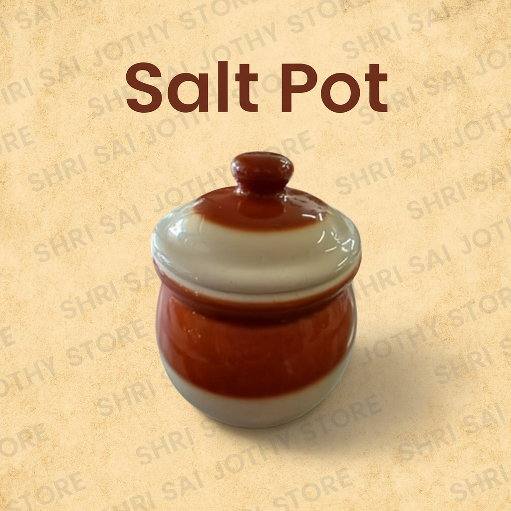 Light Brown Vintage Salt Pot Uppu Jadi Pasu Garam Tembikar Bekas Garam ...