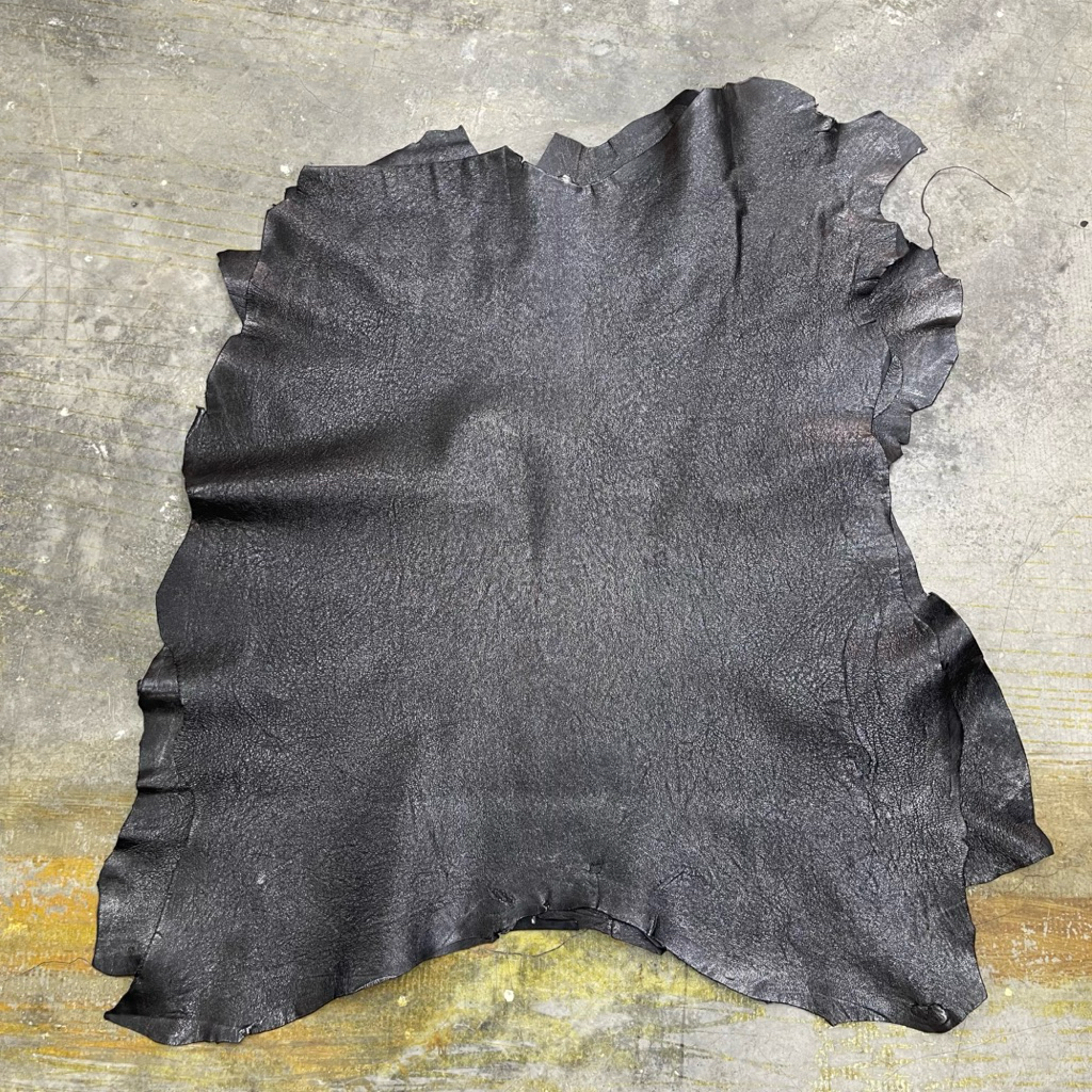 GOATSKIN 1.1mm 3-4sf Metallic Gunmetal Soft Goatskin Leather LG34 ...