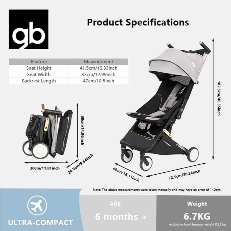 gb Pockit Elf Cabin Size Stroller (The smallest Stroller) | Shopee Malaysia