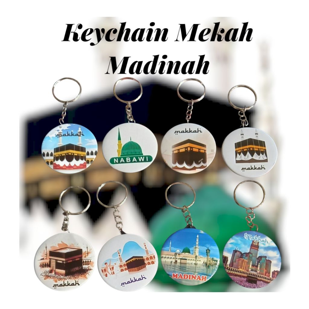 KEYCHAIN GANTUNGAN KAABAH MEKAH MADINAH/KEYCHAIN MEKAH SOUVENIR UMRAH ...