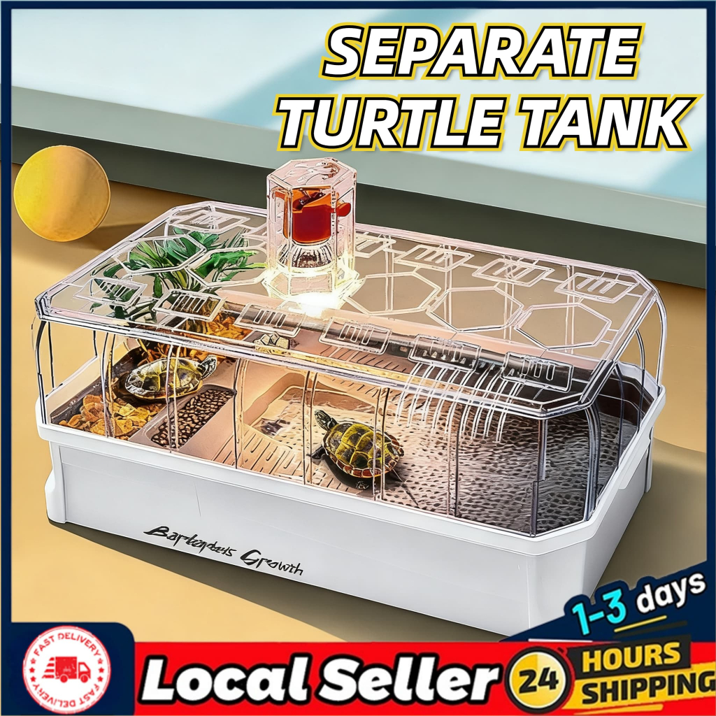 Ecological Turtle Villa Turtle Tank With Filter Water Cycle Reptile ...