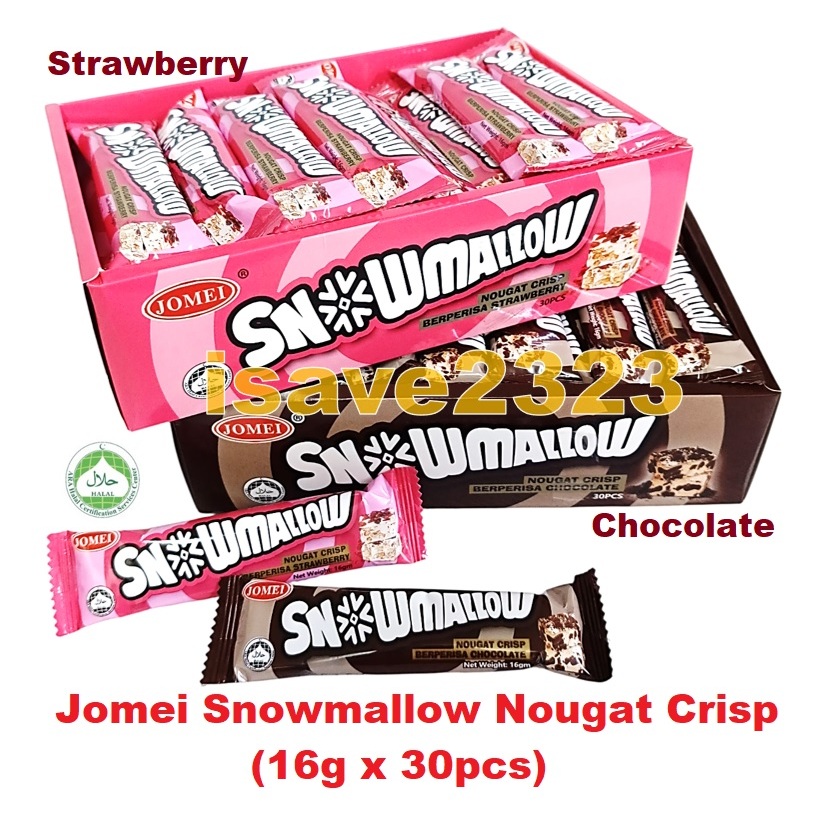 [HALAL] Jomei Snowmallow Nougat Crisp (16g x 30pcs) - Chocolate ...