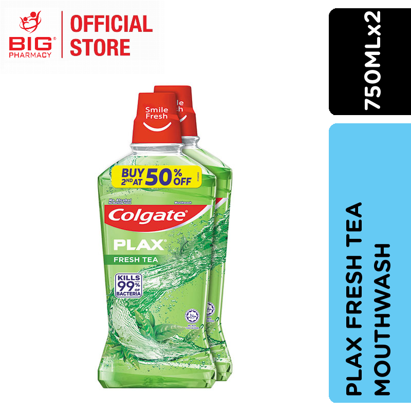 Colgate Plax 750ml X2 Fresh Tea | Shopee Malaysia