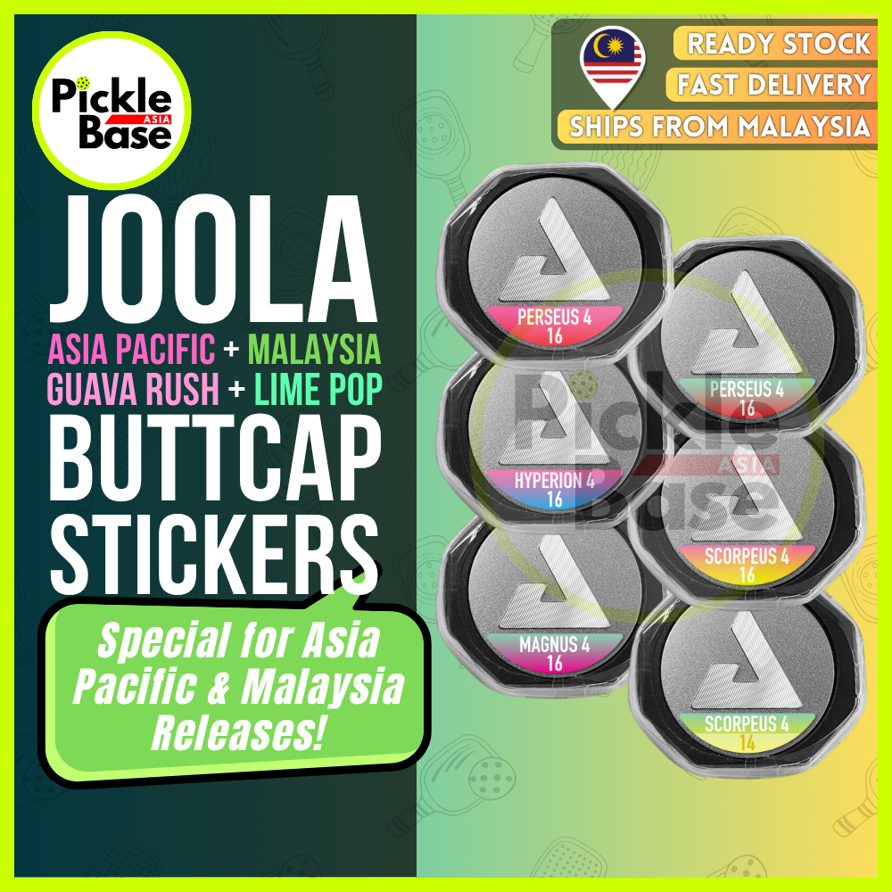 [PICKLEBASE] JOOLA (ASIA MALAYSIA) GUAVA LIME BUTT CAP STICKER Label ...