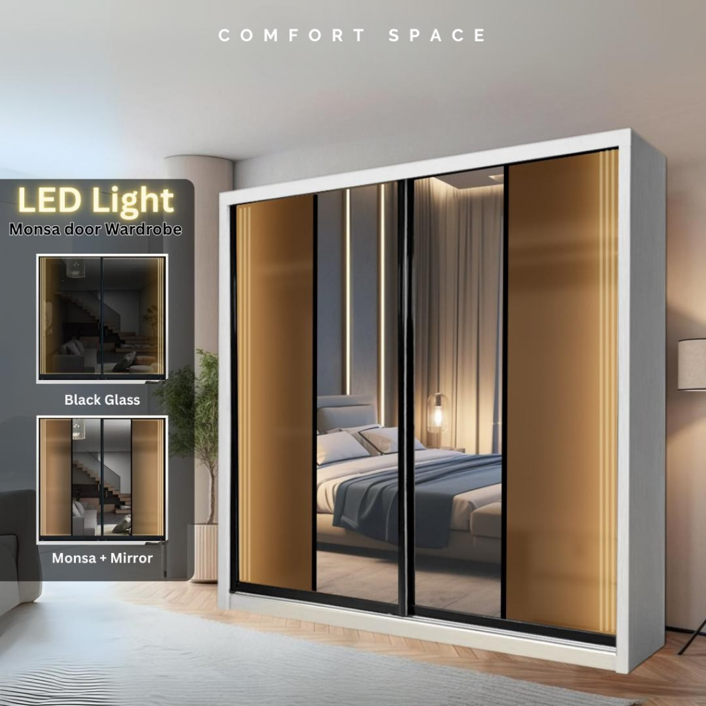 🔥 Ready Stock🔥 Premium LED sensor light wardrobe 6x8, 8x8 Anti Jump ...