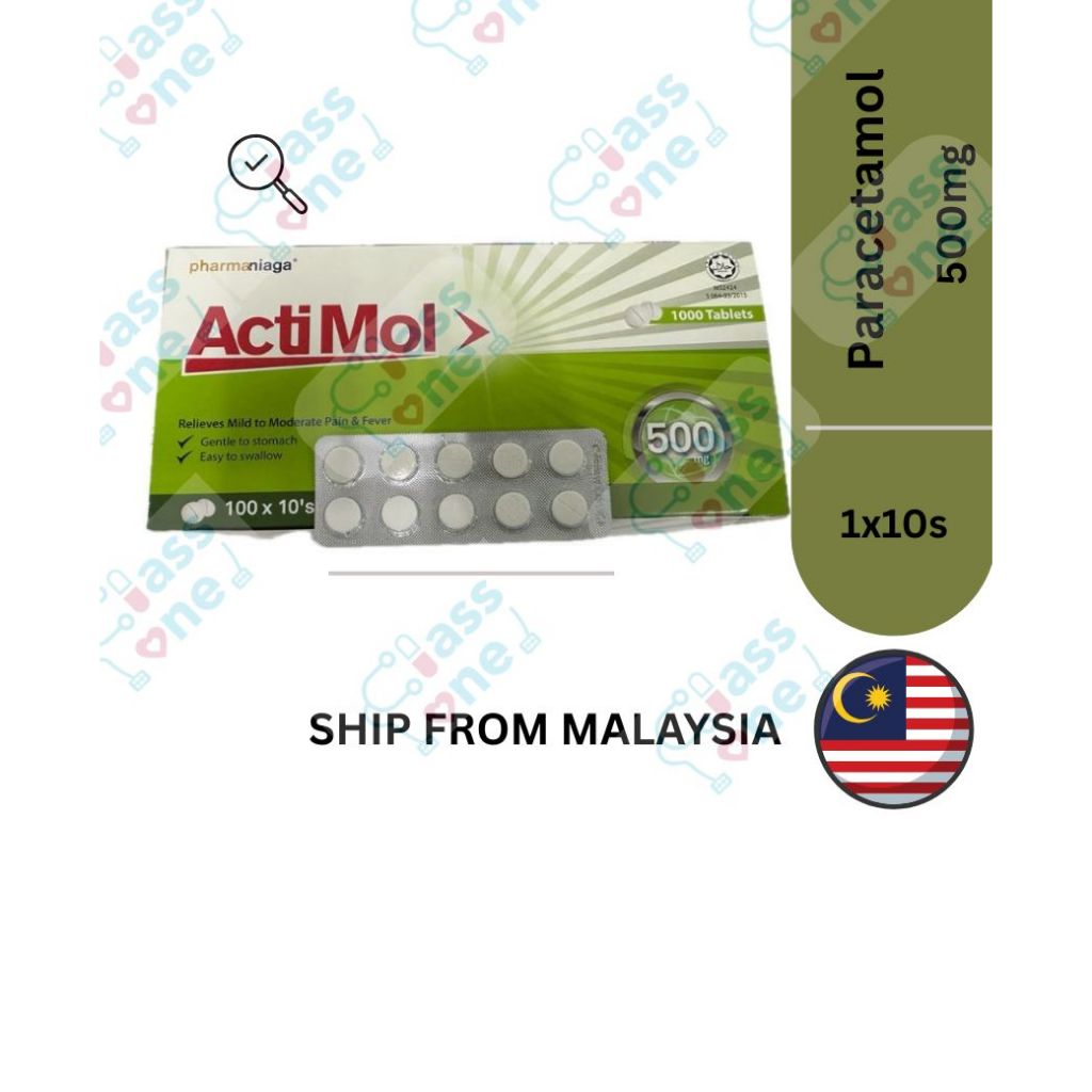 [Halal & KKL Approved] Actimol Paracetamol 500MG | Paracetamol for kids ...