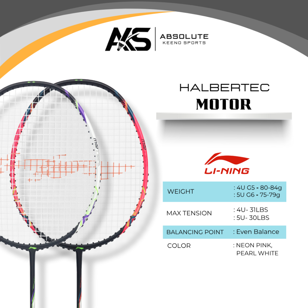 Li-Ning HALBERTEC MOTOR Badminton Racket | Shopee Malaysia
