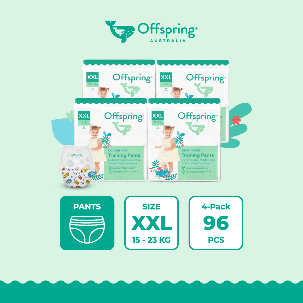 Offspring Fashion Baby Diapers Pants XXL (96pcs) [4 Packs] | Shopee ...