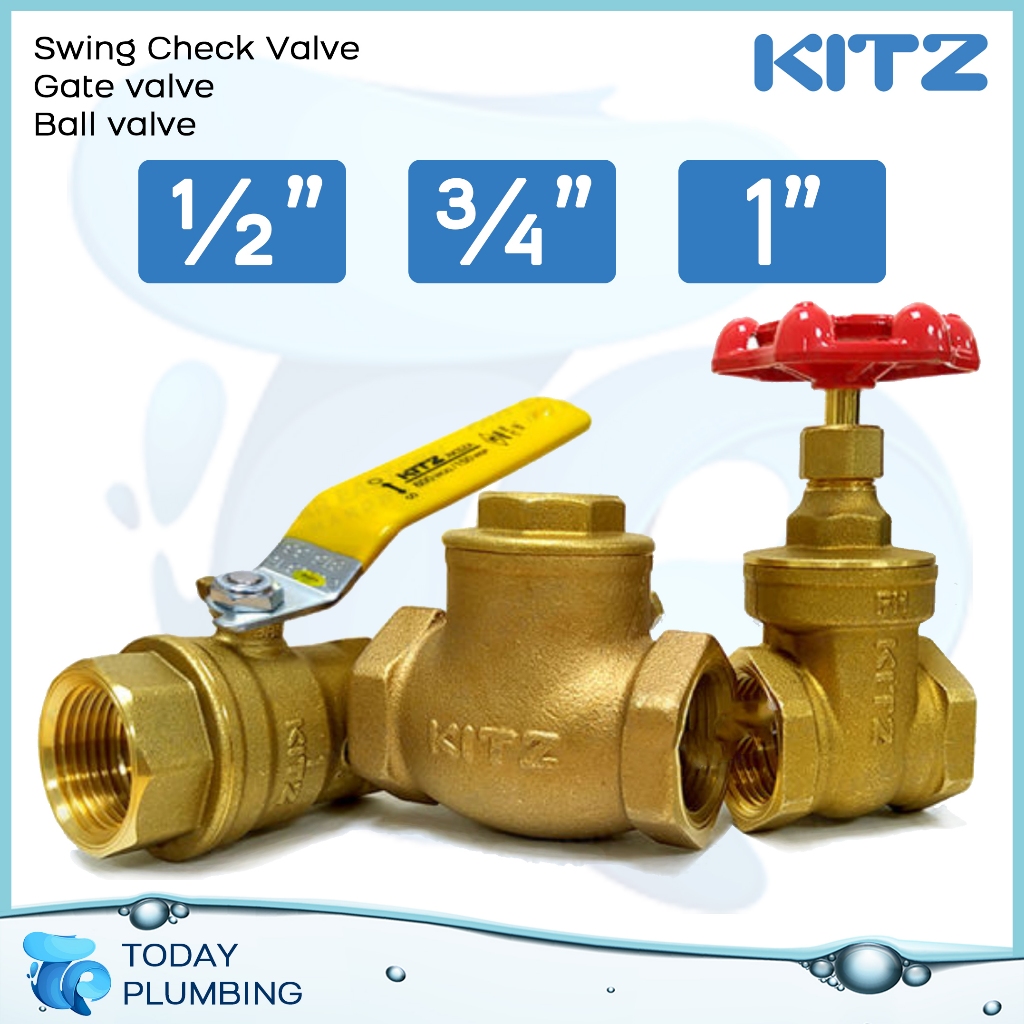 KITZ Ball Gate Valve Brass High Quality 15mm 20mm 25mm | Shopee Malaysia