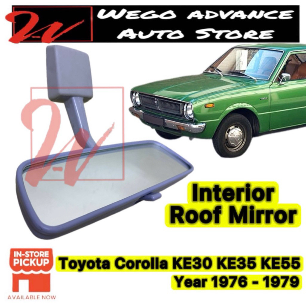 Toyota Corolla KE30 KE35 KE36 KE55 Roof Room Interior Mirror 1976 ...