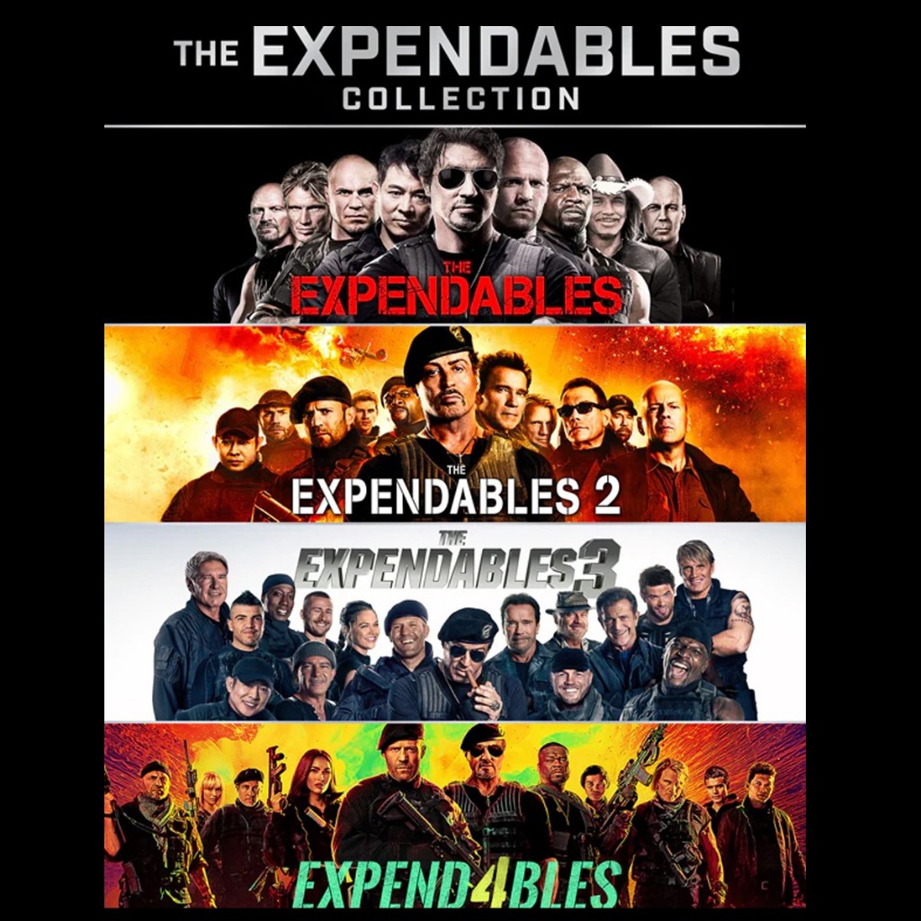PG-BLURAY ENGLISH MOVIE #The Expendables Collection 1-4 #Sylvester ...