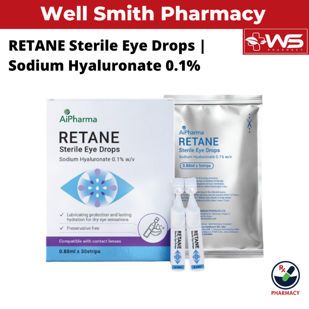 RETANE Sterile Eye Drops | Sodium Hyaluronate 0.1% | Shopee Malaysia