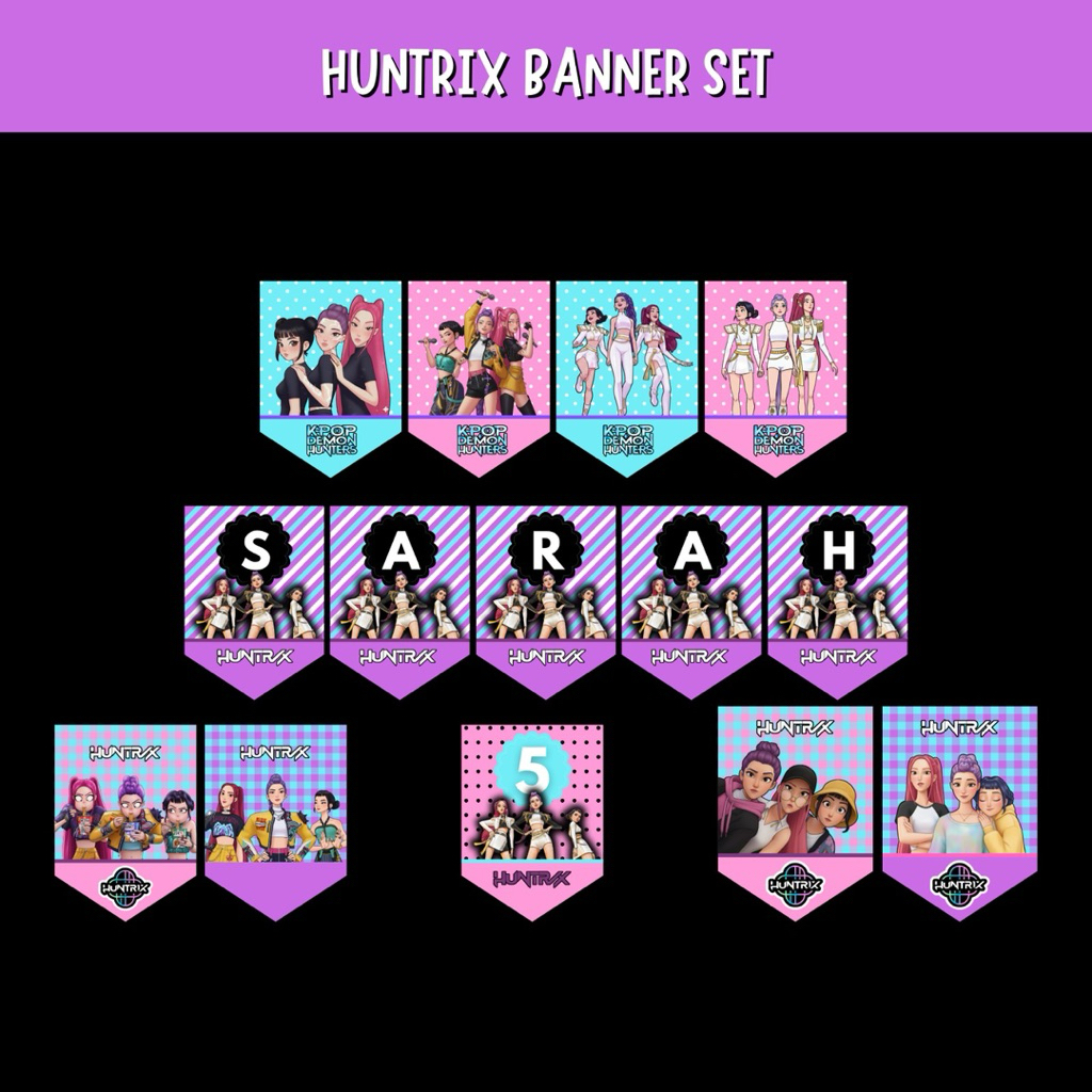 HUNTRIX BANNER SET / HUNTRIX BANNER DECORATION | Shopee Malaysia