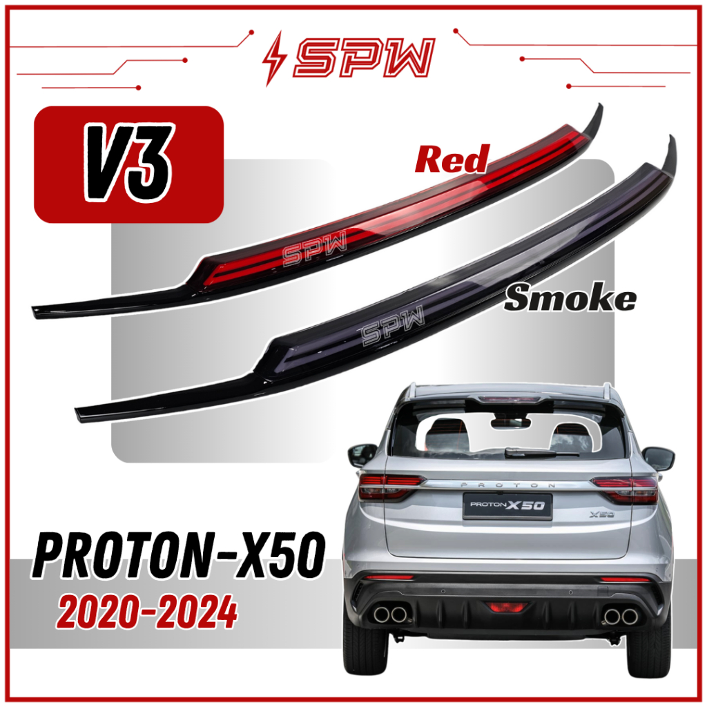 Proton X50 X-50 (2020-2024) V3 Trunk LED Rear Garnish Center Third ...