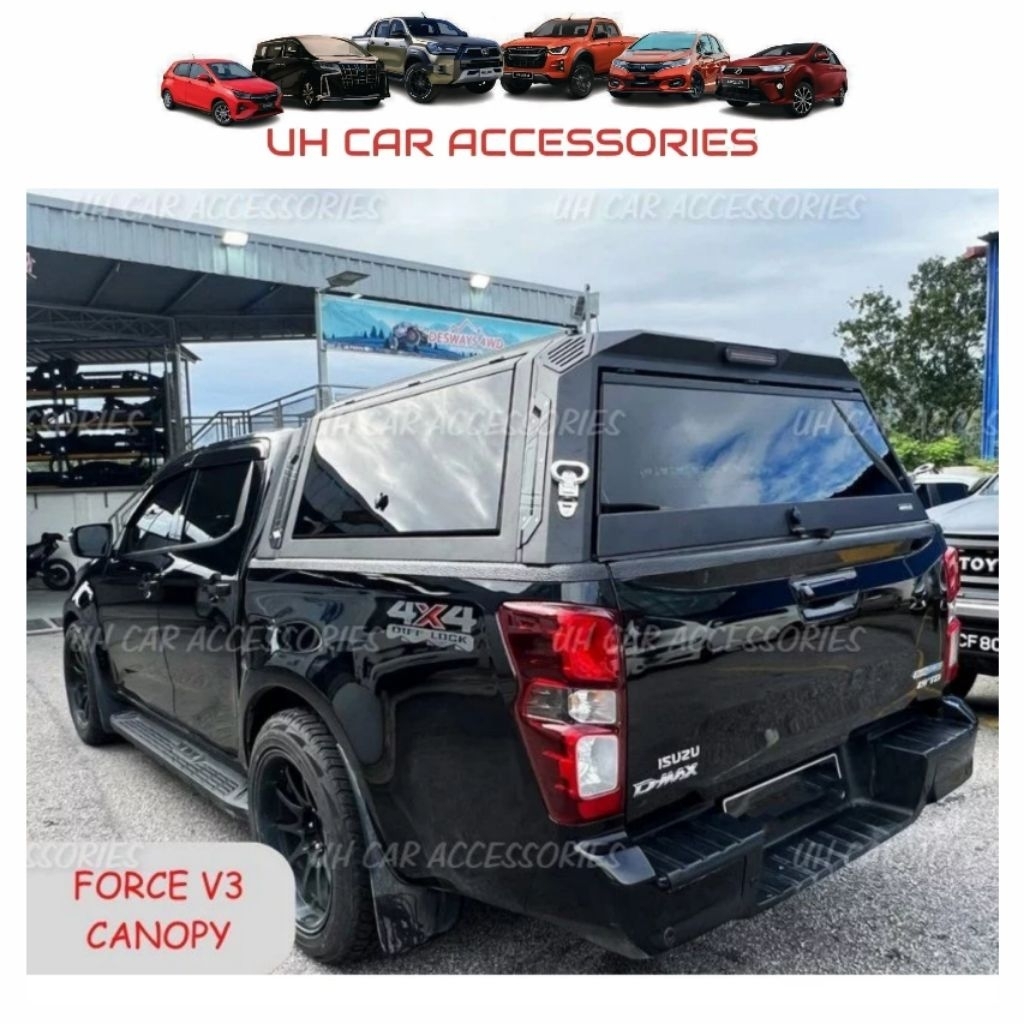 FORD RANGER T6 T7 T8 T9 ISUZU DMAX force v3 metal steel canopy | Shopee ...